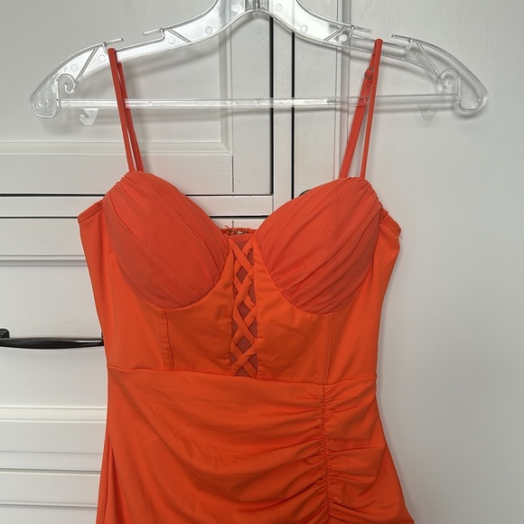 Orange Party Dress : Size S : Privy - Picture 4 of 4